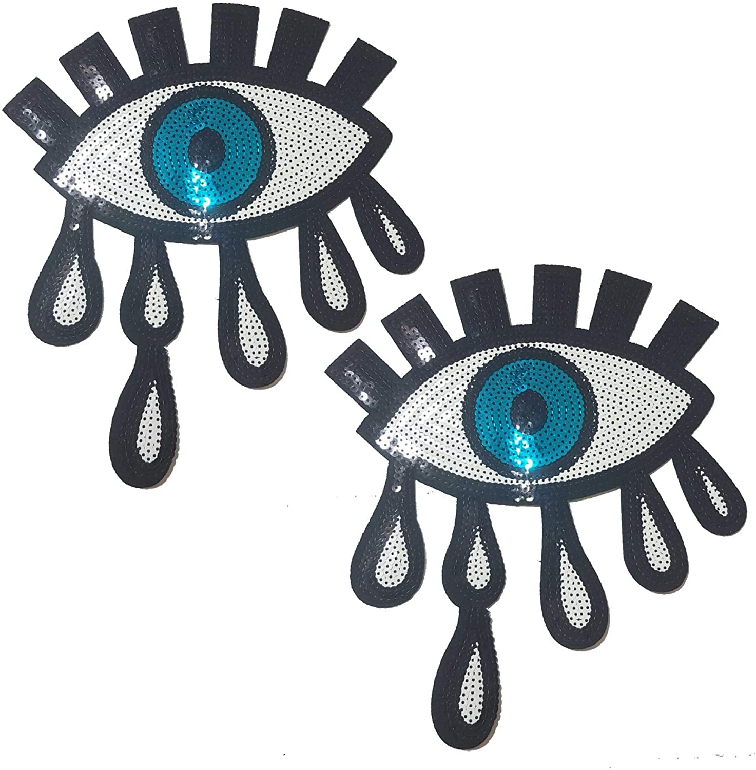 Large Sequin Evil Eye Patch