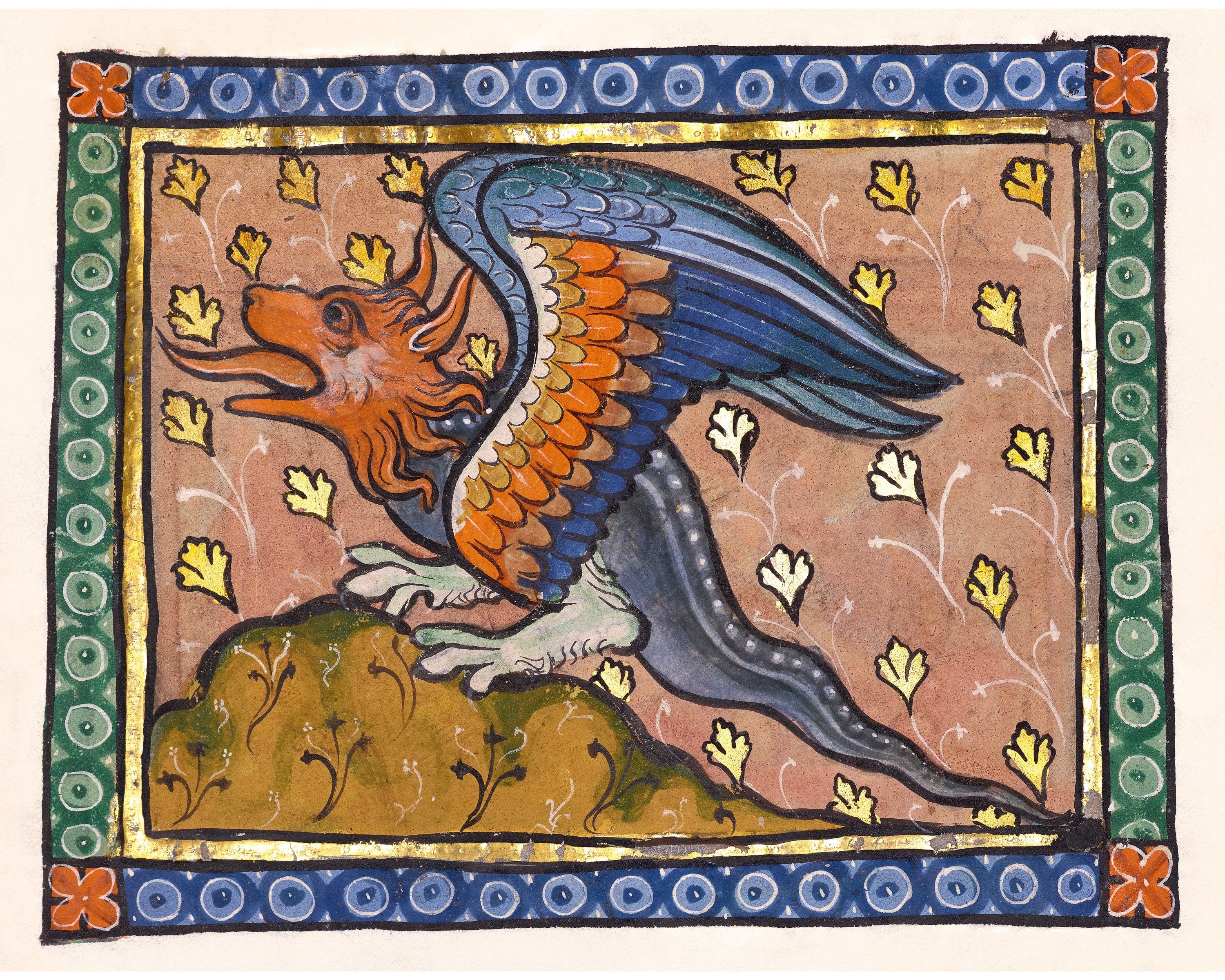 medieval dragon painting