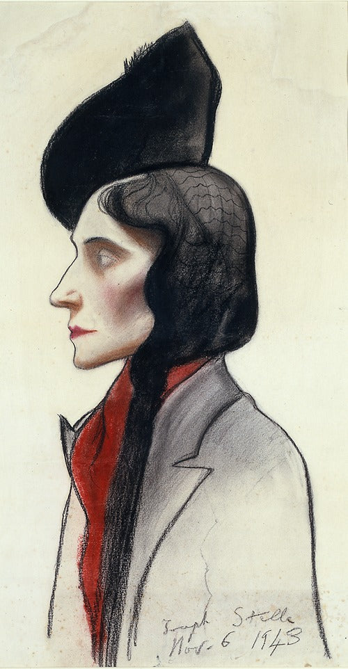 Portrait of Clara Fasano (1943)  by Joseph Stella