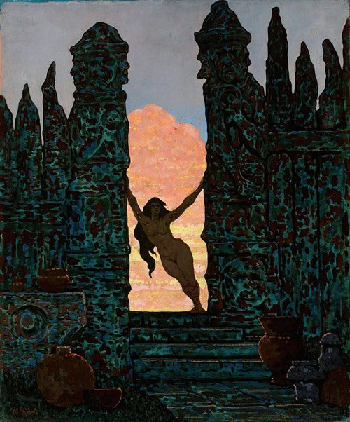 Holy entrance to the Slavic mystery place (1920)  by Marian Wawrzeniecki