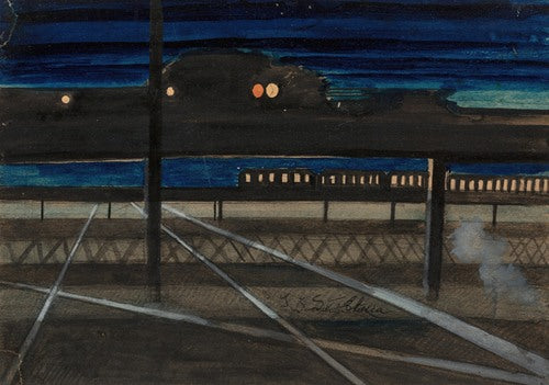 Elevated Railroad (circa 1920-22)  by Joseph Stella
