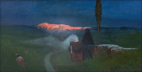 Impression of Gloomy Thoughts (1895)  by Marian Wawrzeniecki