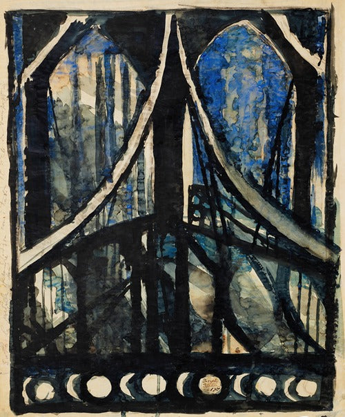 Study of the Brooklyn Bridge (1922)  by Joseph Stella
