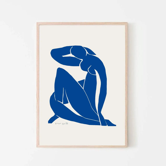 Blue Nude II by Henri Matisse - Matisse Blue Nude, Matisse Art Print, Henri Matisse Nu Bleu, Matisse Art Poster, Henri Matisse, Home Decor Wall Art