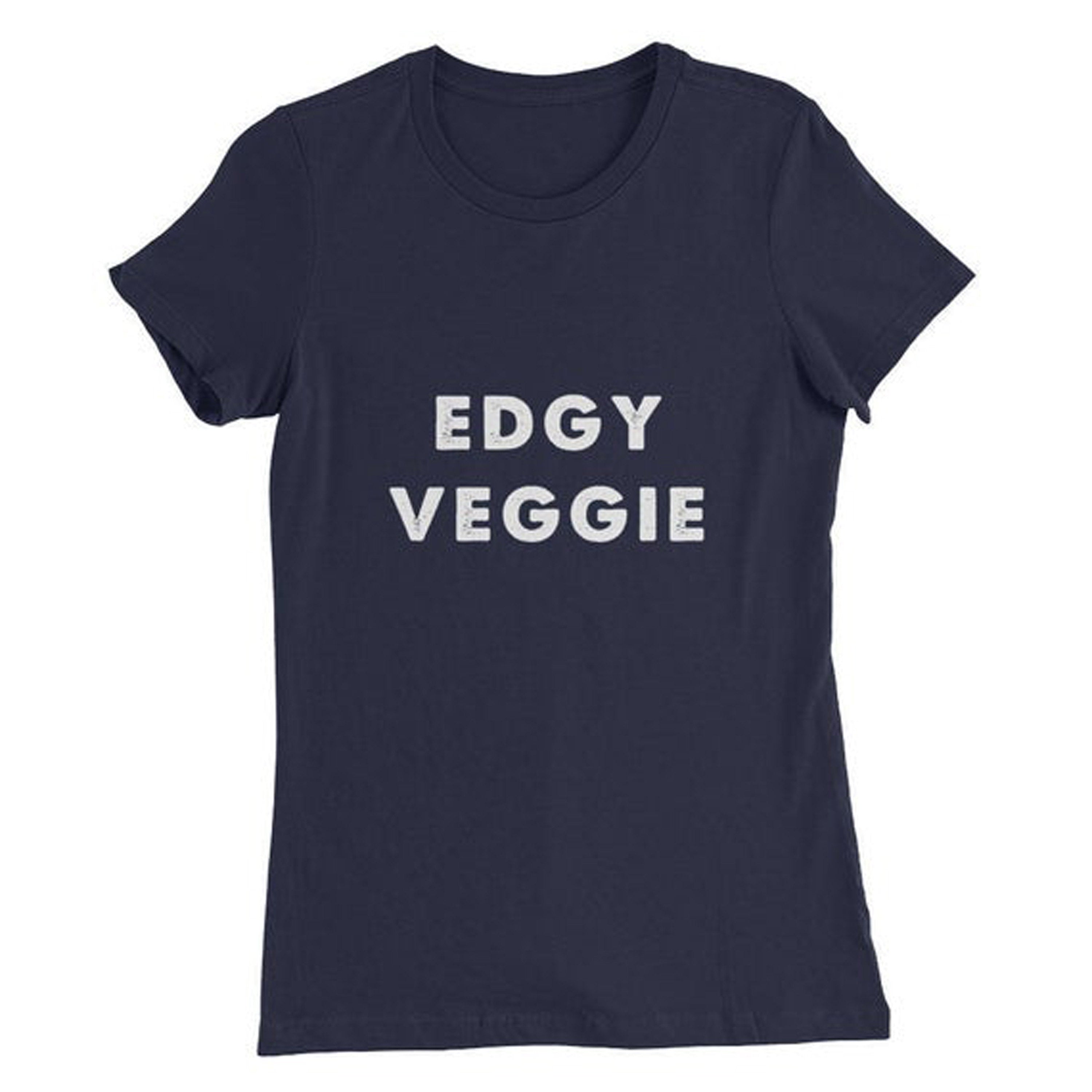 Edgy Veggie T-shirt Slogan Tee – Frill